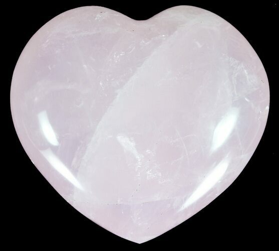 Polished Rose Quartz Heart - Madagascar #59101
